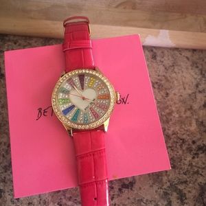 Colorful rhinestone watch