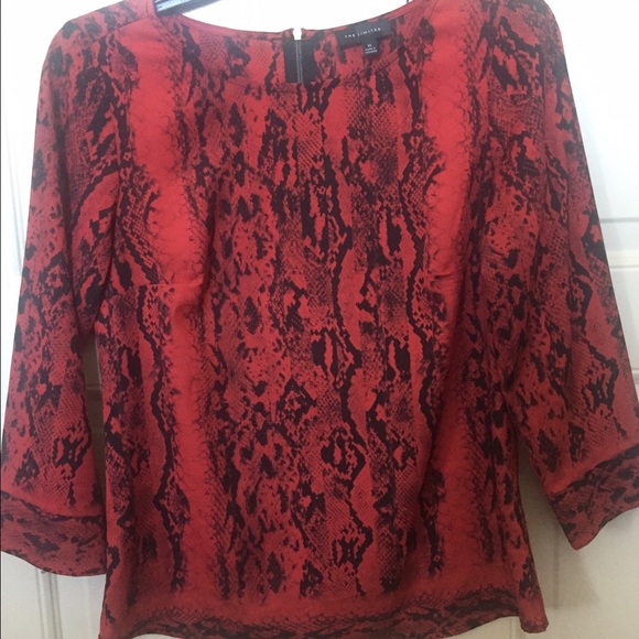 The Limited red and black top. Size XS