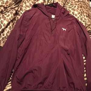 Victoria's Secret PINK maroon anorak