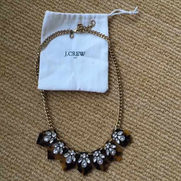 J. Crew Tortoise Statement Necklace
