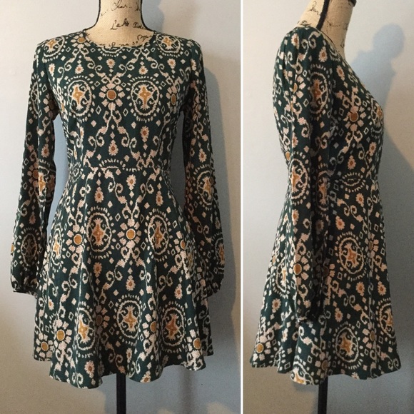 Forever 21 Boho Long Sleeve Dress