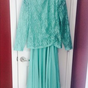 Teal dress