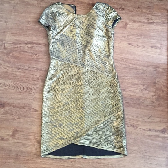 Gianni Bini Gold Cocktail Dress