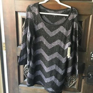 Sequin bling chevron dress tunic