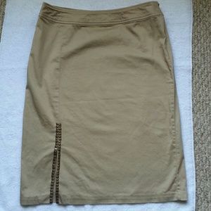 Khaki skirt