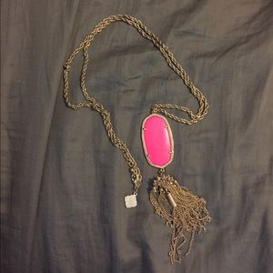 Kendra Scott hot pink necklace