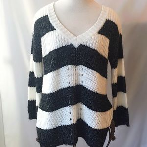 Striped Knit Sweater