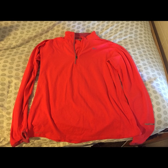 Nike neon pink 1/4 zip