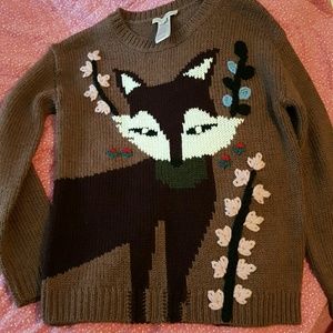 Anthropologist fox sweater