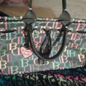 Dooney And Bourke Black Tassle Handbag