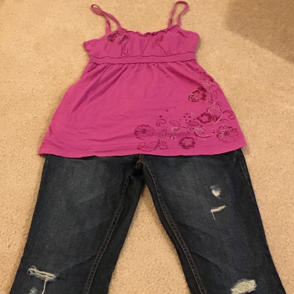 Jeans and Tank Top