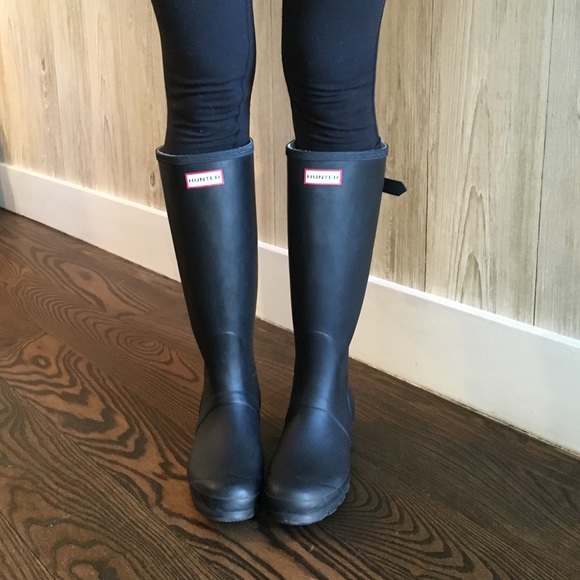 Authentic Hunter Original Tall Black Rain Boots
