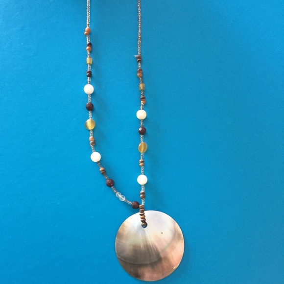 Beaded shell necklace