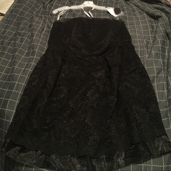 Black lace dress