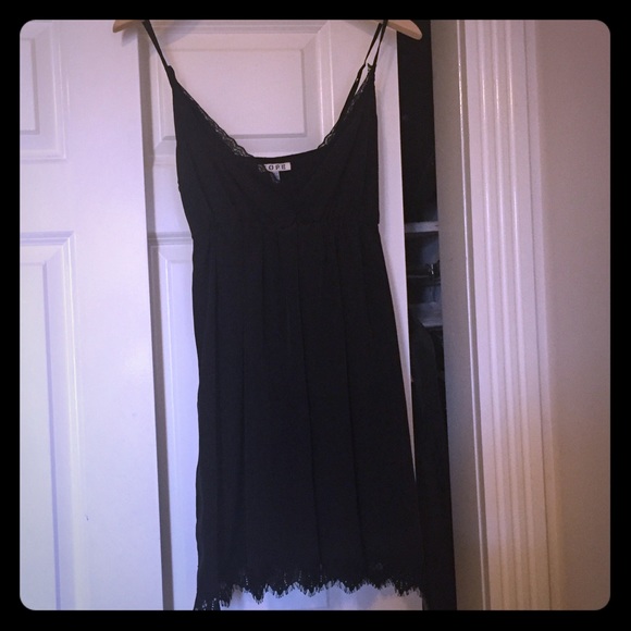 Urban Outfitters black slip dress