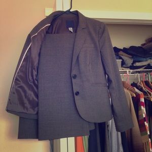 J. Crew suit pants. Gray. Jacket also for sale.