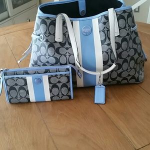 Coach wallet and purse matching set