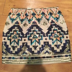 Size small Sequin mini skirt