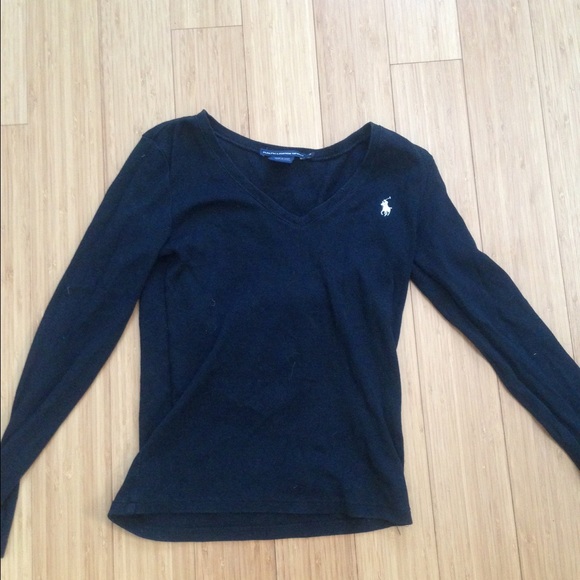Black longsleeve polo