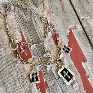 Western style cross necklace