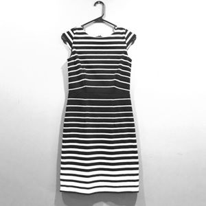 Cute black and white striped dress.