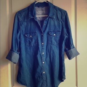Denim chambray shirt