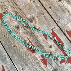 2 turquoise & silver necklaces