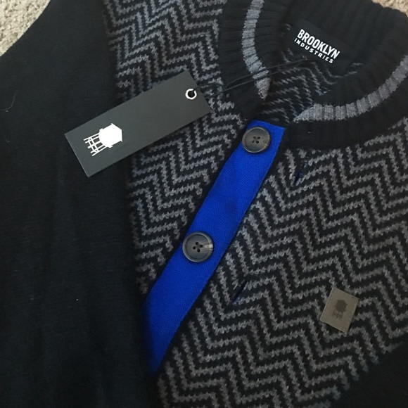 Men's Brooklyn Industries Button Down Sweater - Picture 2 of 4