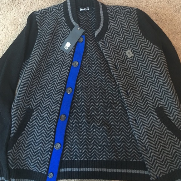 Men's Brooklyn Industries Button Down Sweater - Picture 3 of 4