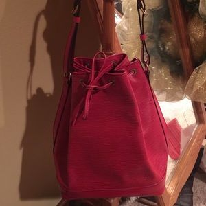 Beautiful Louis Vuitton Red Epi Noe.
