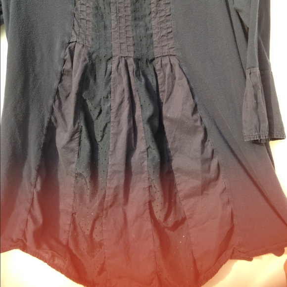 Navy Blue Ann Taylor LOFT Blouse - Picture 2 of 4