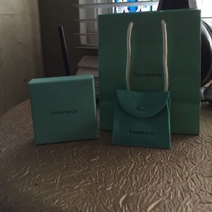 Tiffany and co bag, box, and pouch