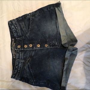 High waisted Jean shorts
