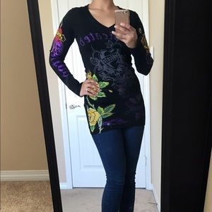 Ed Hardy Dress/Long Top (Sz M, EUC)