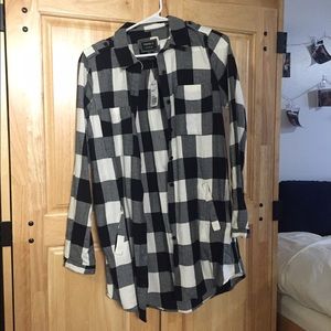 Black and White Plaid Dress