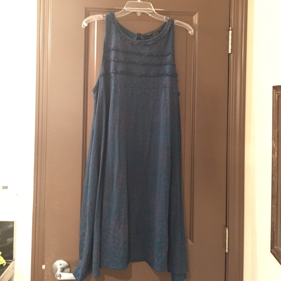 Marc by Marc Jacobs Teal Leopard Cotton Dress