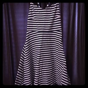 Strappy blue/white striped dress . Only worn once!