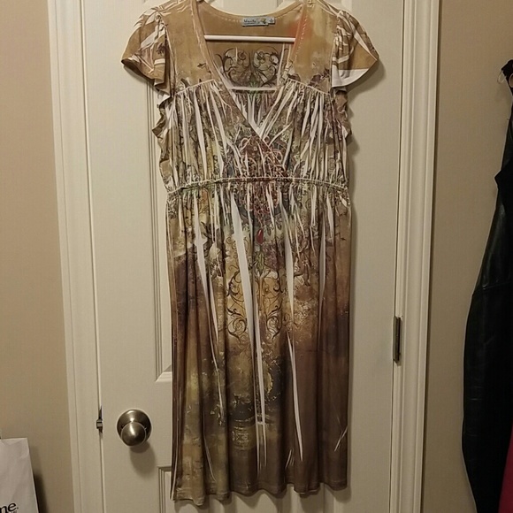 Unity soft drapery fabric dress.  Size L.