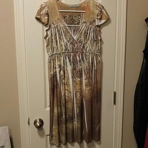 Unity soft drapery fabric dress.  Size L.