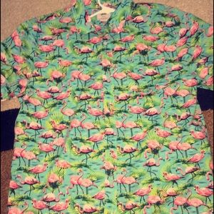 Vans flamingo shirt.
