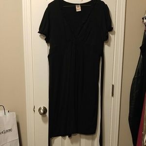 Soft cotton casual black dress from faded glory