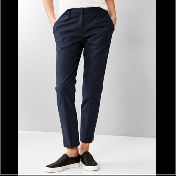 Gap slim cropped pants in navy