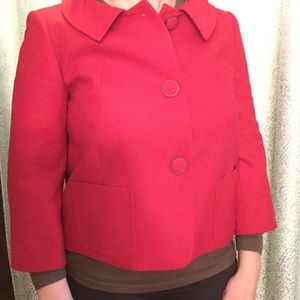 Talbots suit jacket size 6 red