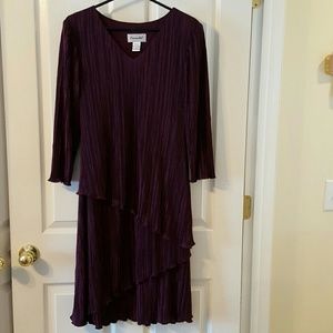 Beautiful plum layered dress