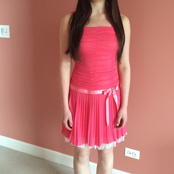 pink homecoming dress