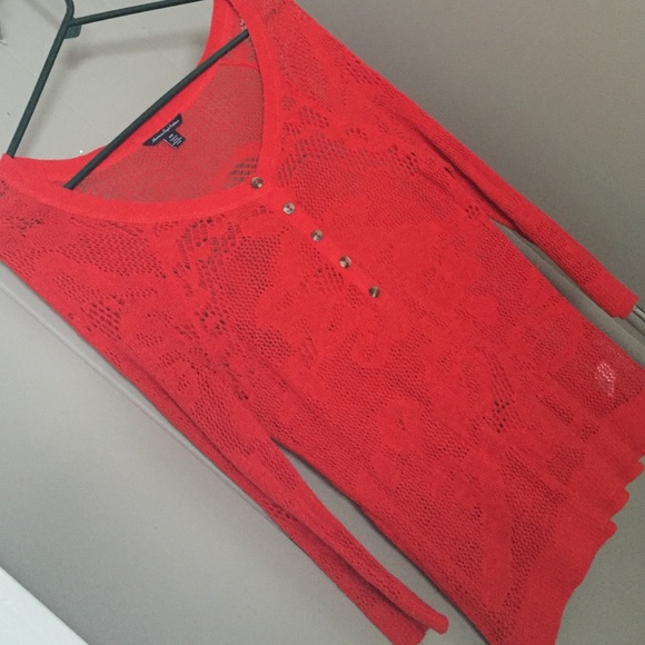 American Eagle Cotton Lace Top
