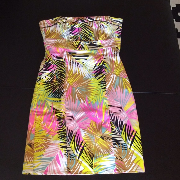 Tropical Print Summer Dress