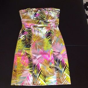 Tropical Print Summer Dress