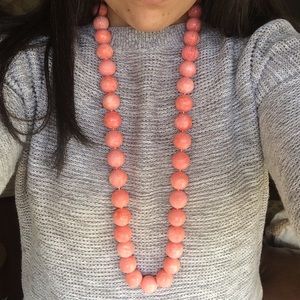 Coral stone necklace 🦀