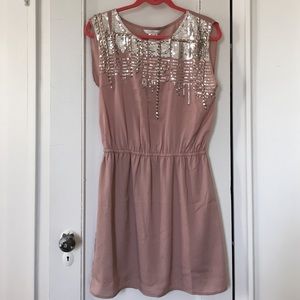 WEDDING SEASON! Rose & metallic detailed dress
